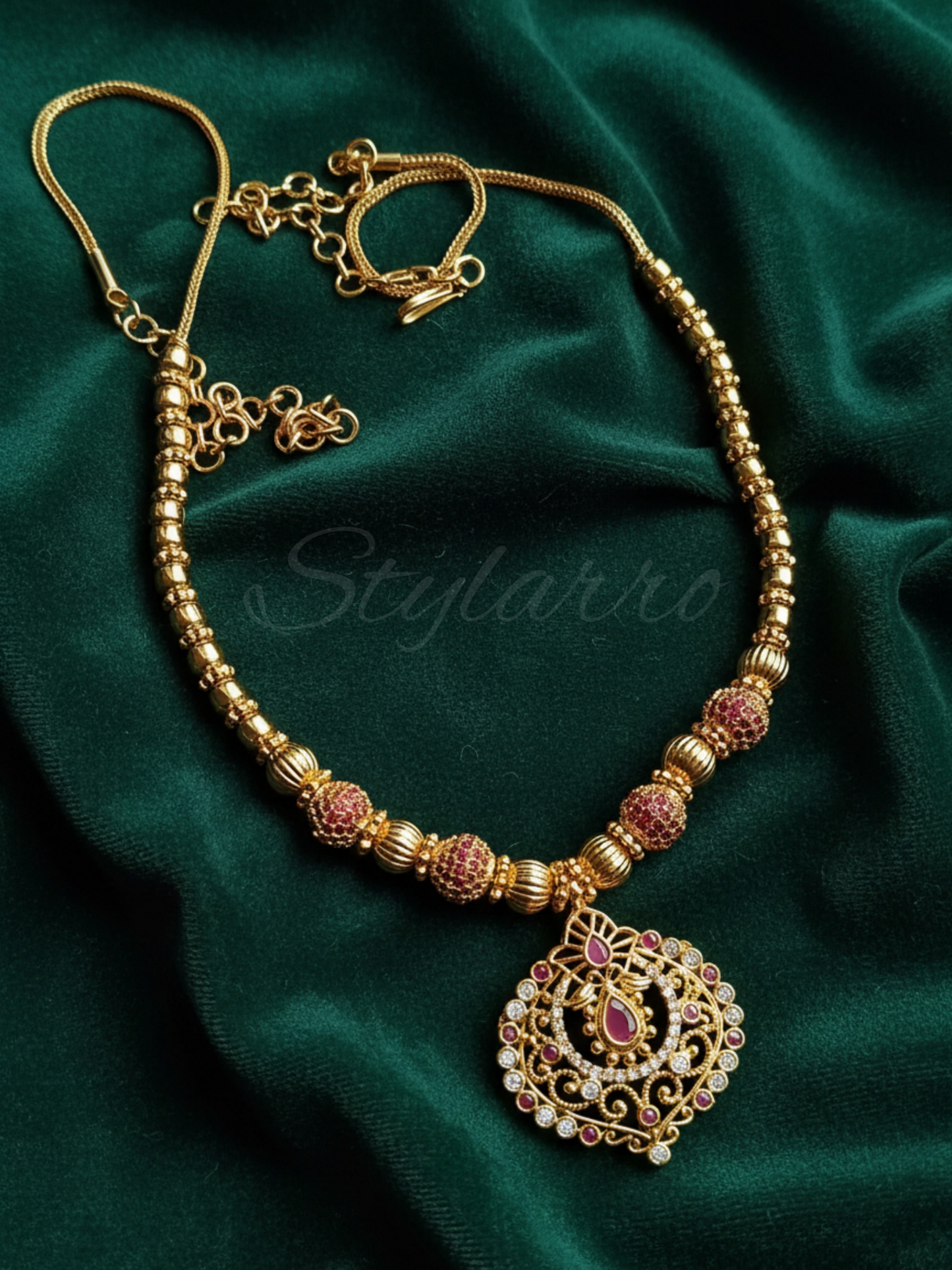 Royal Gold Bead NeckPiece