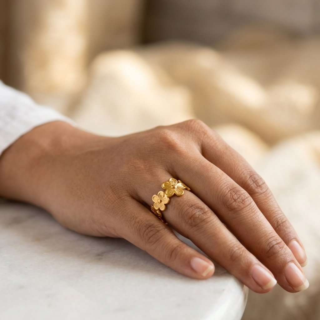 Flower Loop Ring