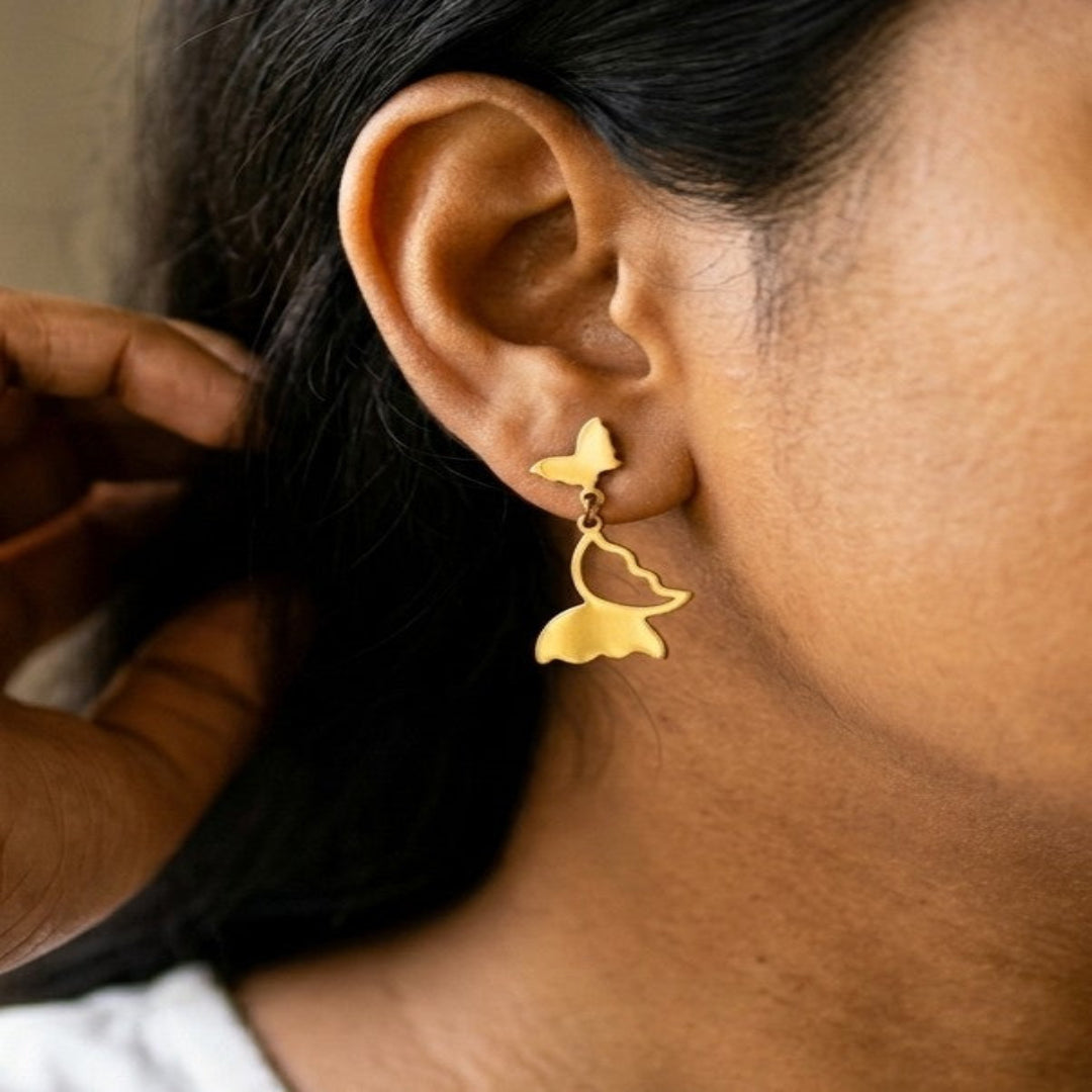 Butterfly Drop Earrings