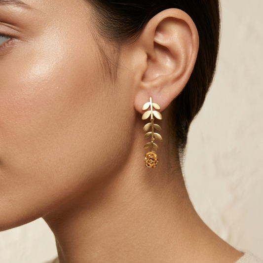 Leafy Hanging Earrings
