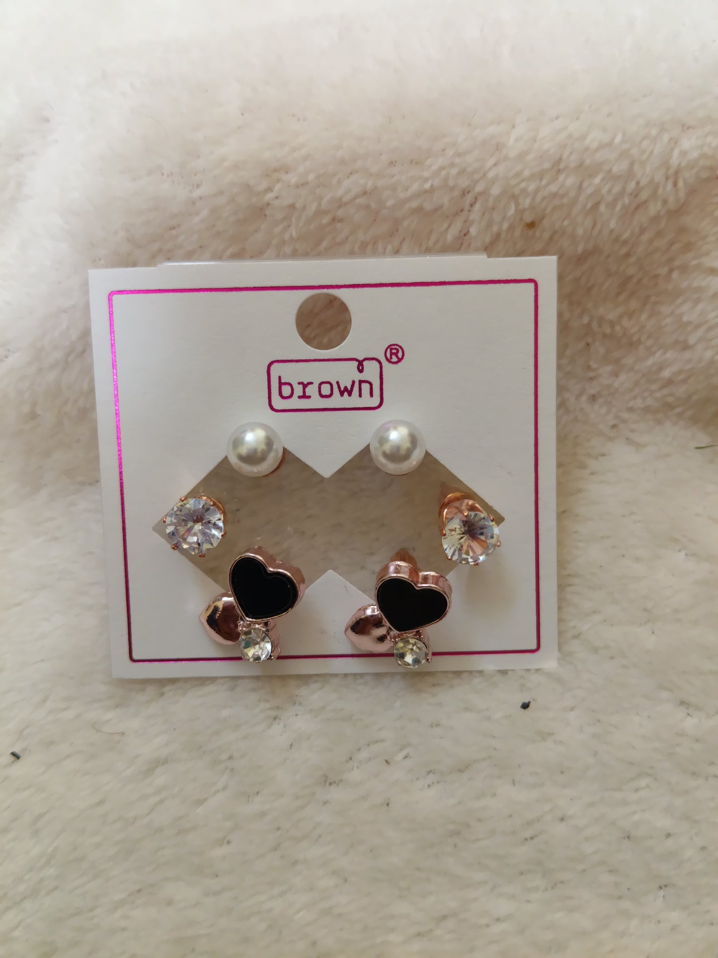 Black Pearl Heart Duo Set