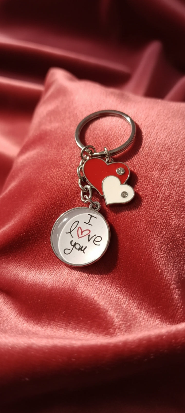 Double Hearted I Love You Key Chain