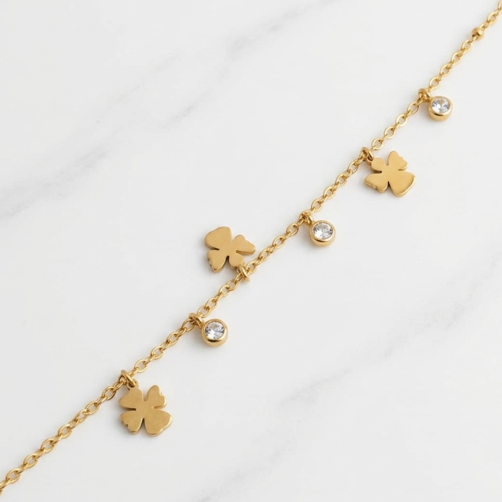 Enchanted Clover Drops Bracelet