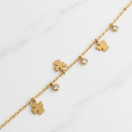 Enchanted Clover Drops Bracelet