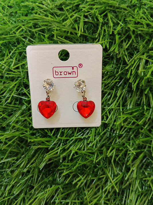 Heart Crystal - Red
