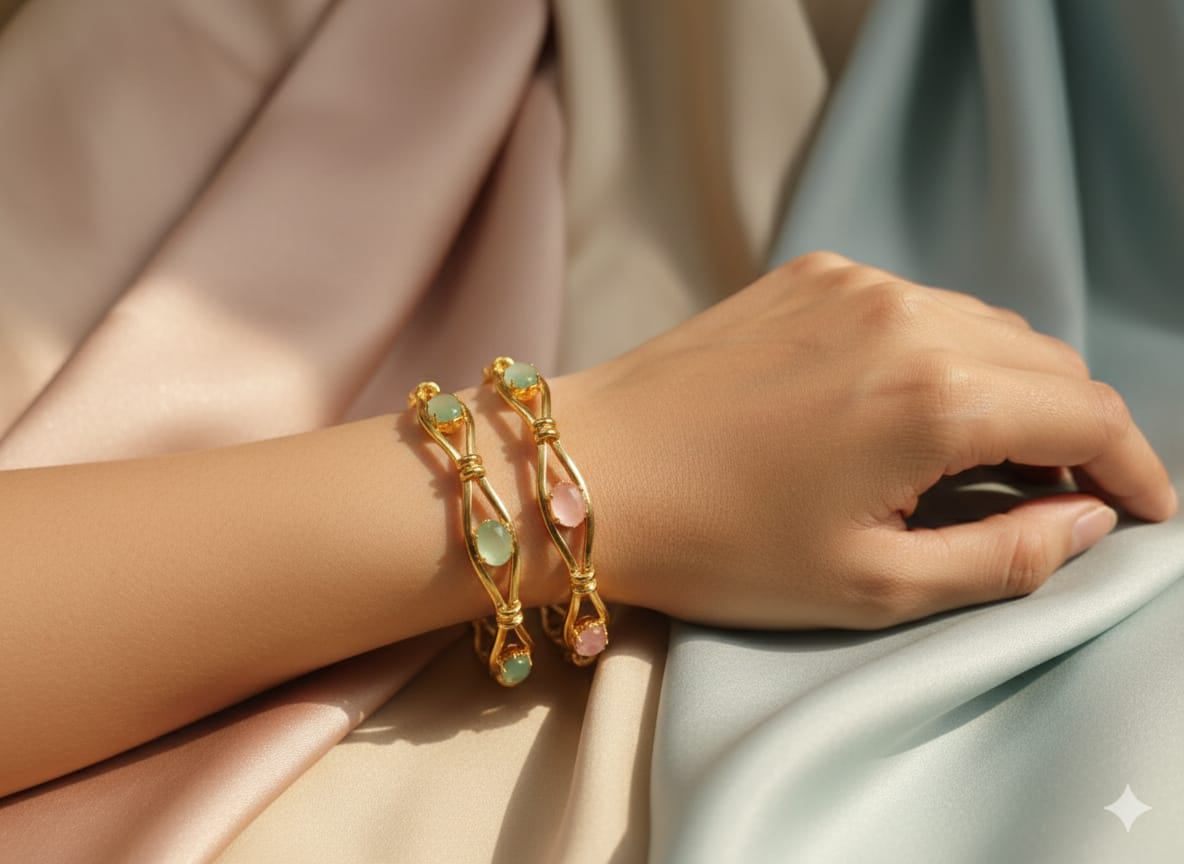 The Twisted Infinity Pastel Bangle