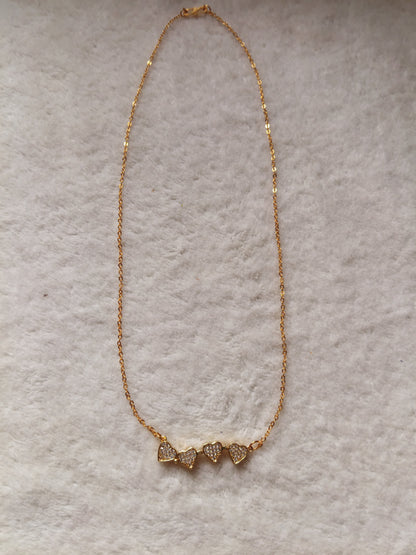 Four hearted neck piece
