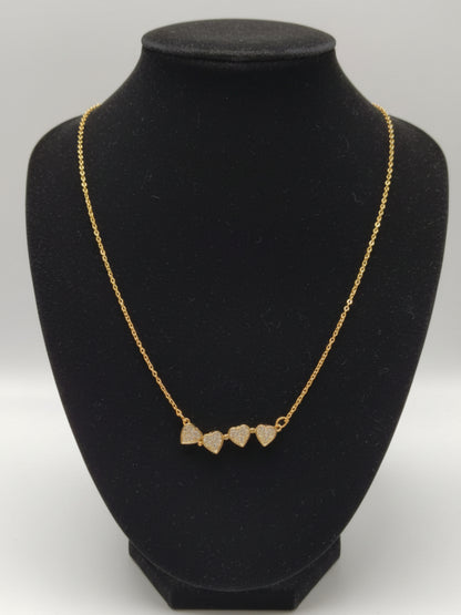 Four hearted neck piece