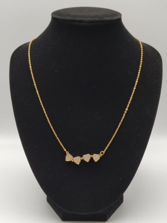 Four hearted neck piece