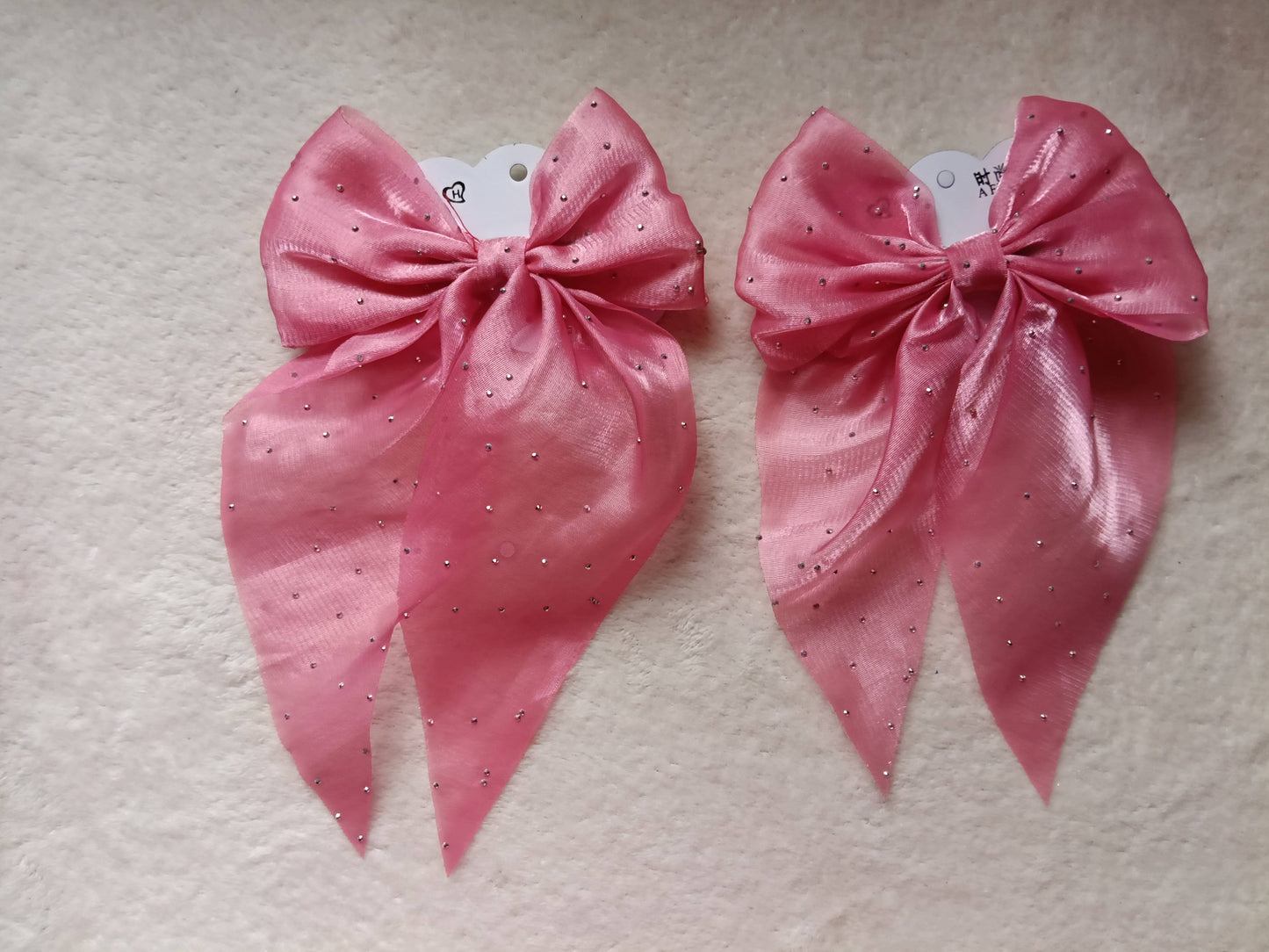 Pink-Hair-Bow-Clips-Pair