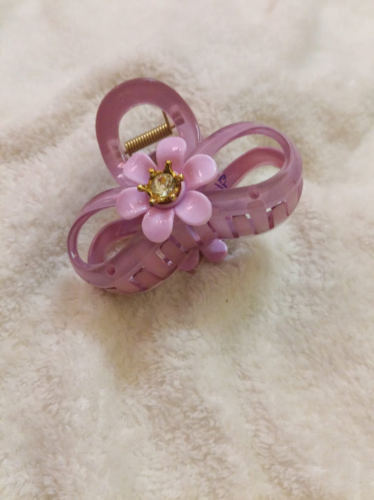 Purple Ribboned Korean Flower Claw