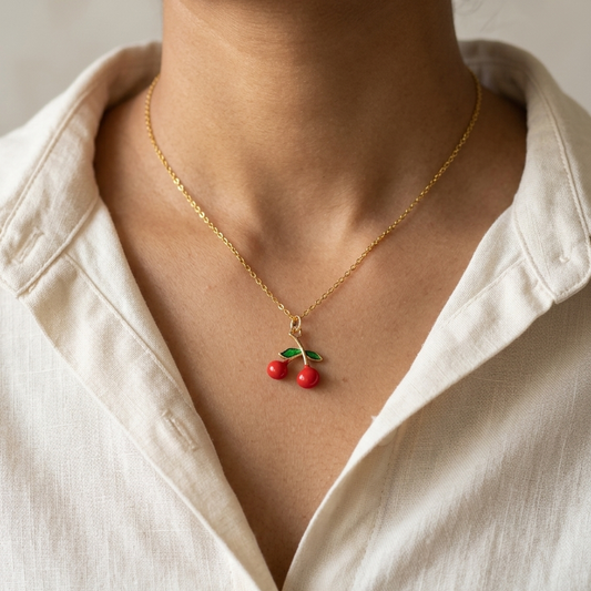 Classic Cherry Necklace