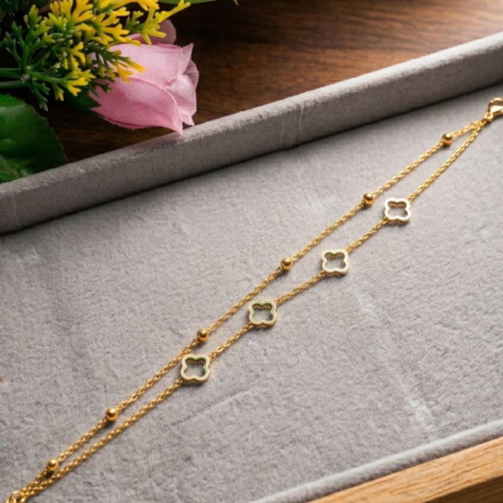 Clover Layered Bracelet