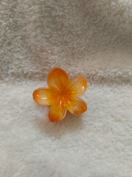 mini-glossy-flower-claw-orange