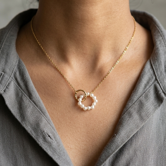 Pearl Circle Necklace