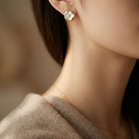 The Pearl Clover Studs