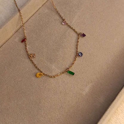 Rainbow Charm Necklace