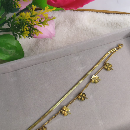 Dual Layered Flower Bracelet