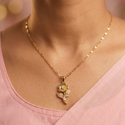 Rose Flower Necklace