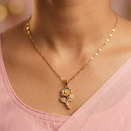 Rose Flower Necklace