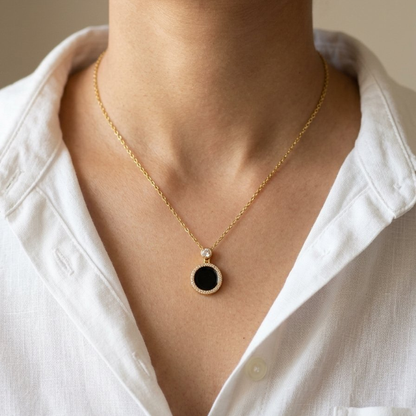 Rotating Circle Necklace