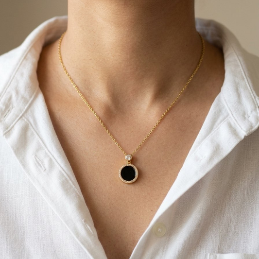 Rotating Circle Necklace