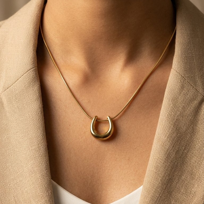 Oval Hoop Necklace