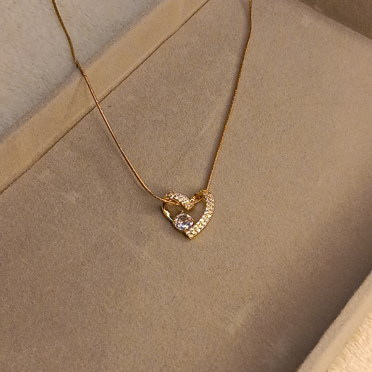 Stoned Heart Necklace