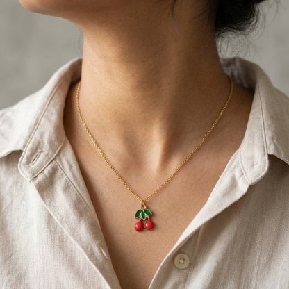 Two Cherry Blossom Necklace