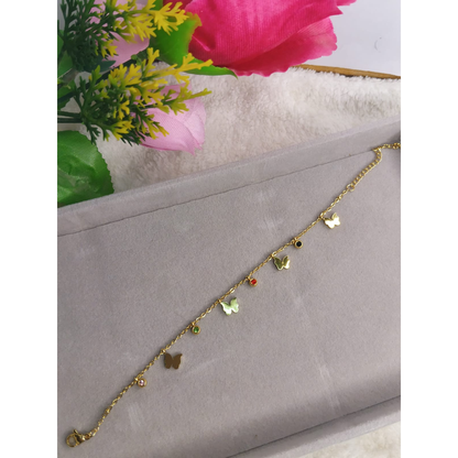 Butterfly charm bracelet