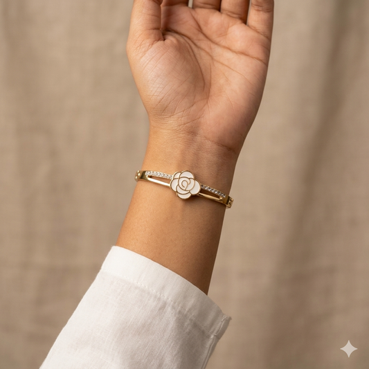 White Rose Bracelet