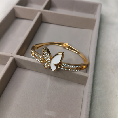 White Butterfly Bracelet